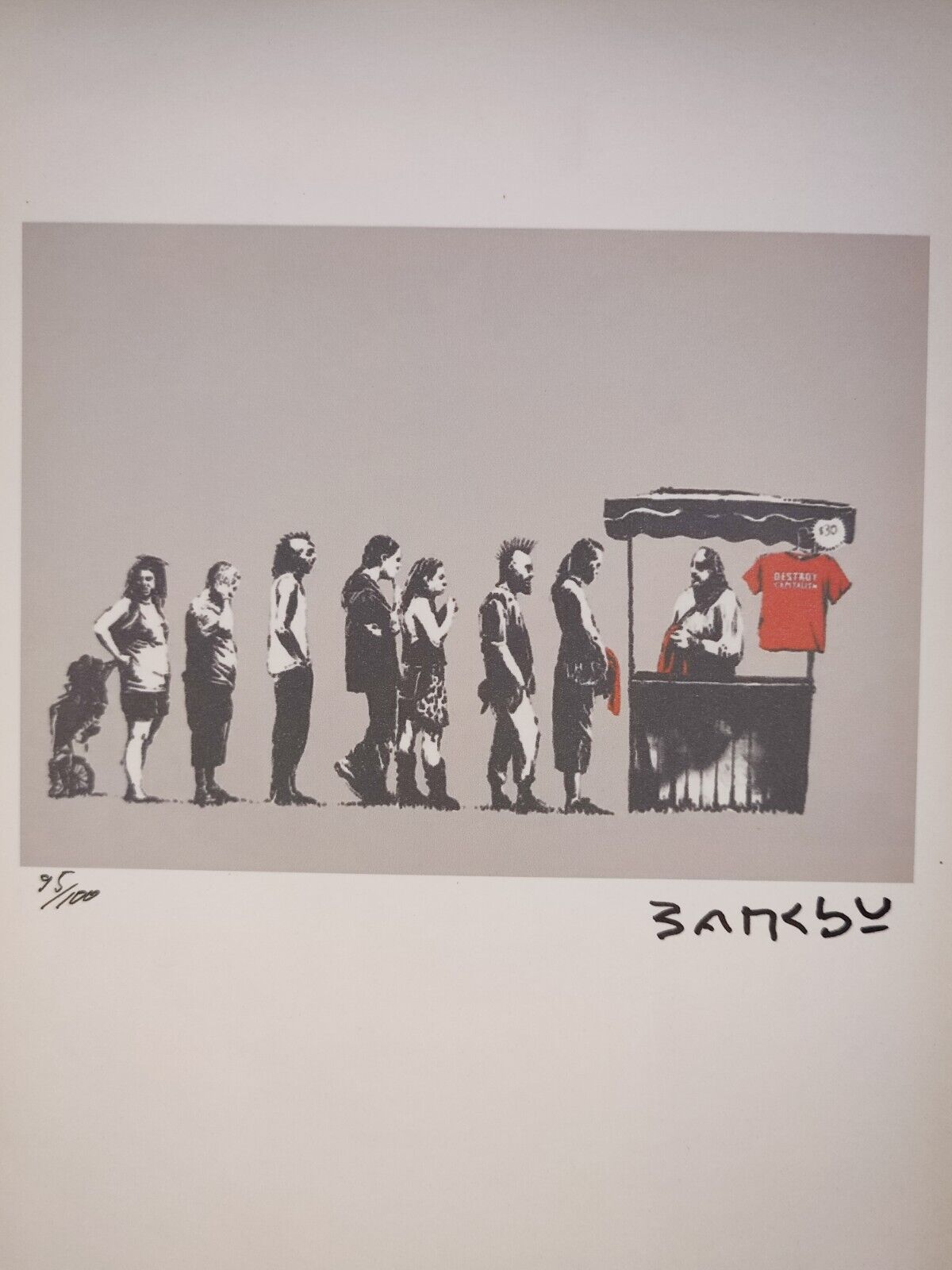 Banksy Painting Print Poster Wall Art Signed & Numbered