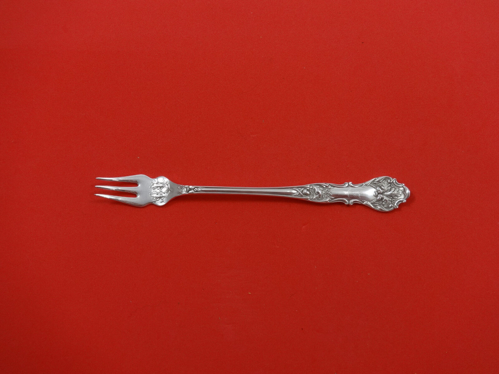 Charter Oak by 1847 Rogers Plate Silverplate Cocktail / Sea Food Fork 6 1/8\