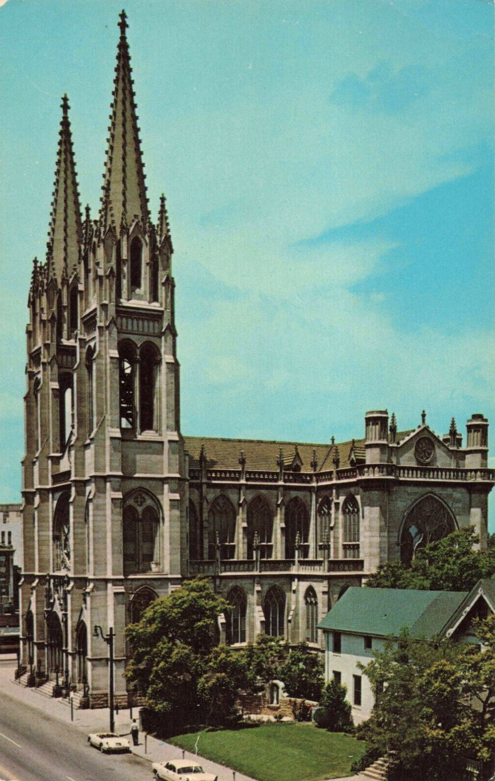 Denver CO Colorado, Immaculate Conception Catholic Cathedral, Vintage Postcard