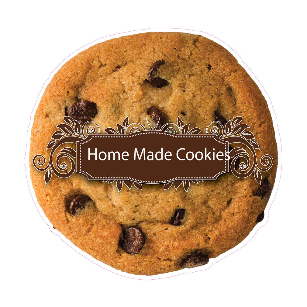 Food Truck Decals Homemade Cookies Restaurant & Food Concession Sign Brown