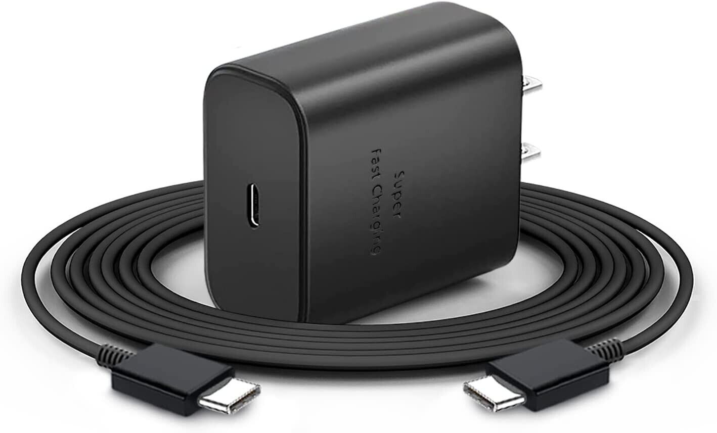 45W Super Fast Wall Charger & USB-C Cable for Samsung Galaxy S23 Plus/S23 Ultra
