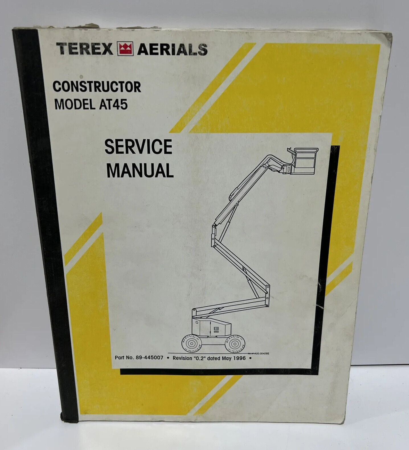 Terex Aerials Constructor Model AT45 Service Manual Rev 0.2 May 1996 #89-445007