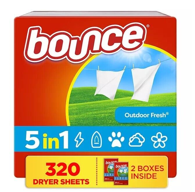 Bounce Fabric Softener Dryer Sheets, Outdoor Fresh (160 ct./pk., 2 pk.)