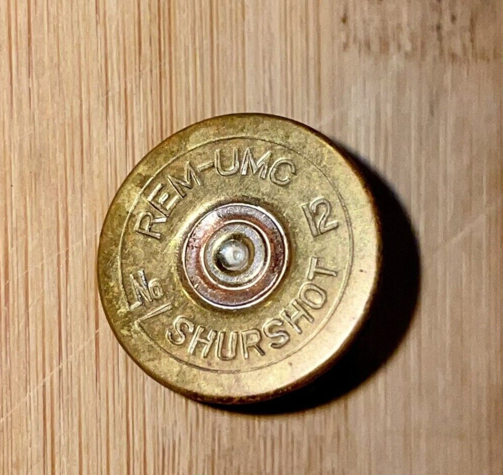 Rare REM-UMC 12 Gauge Shotgun Shell Shurshot Bullet Lapel Pin Remington 1960\'s?