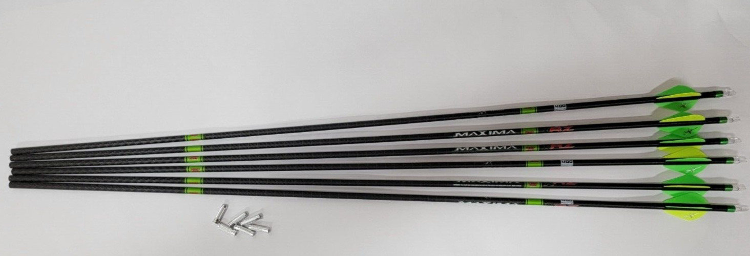 Carbon Express Maxima XRZ 250 6PK BULK Arrows, Black, 250 (.400\