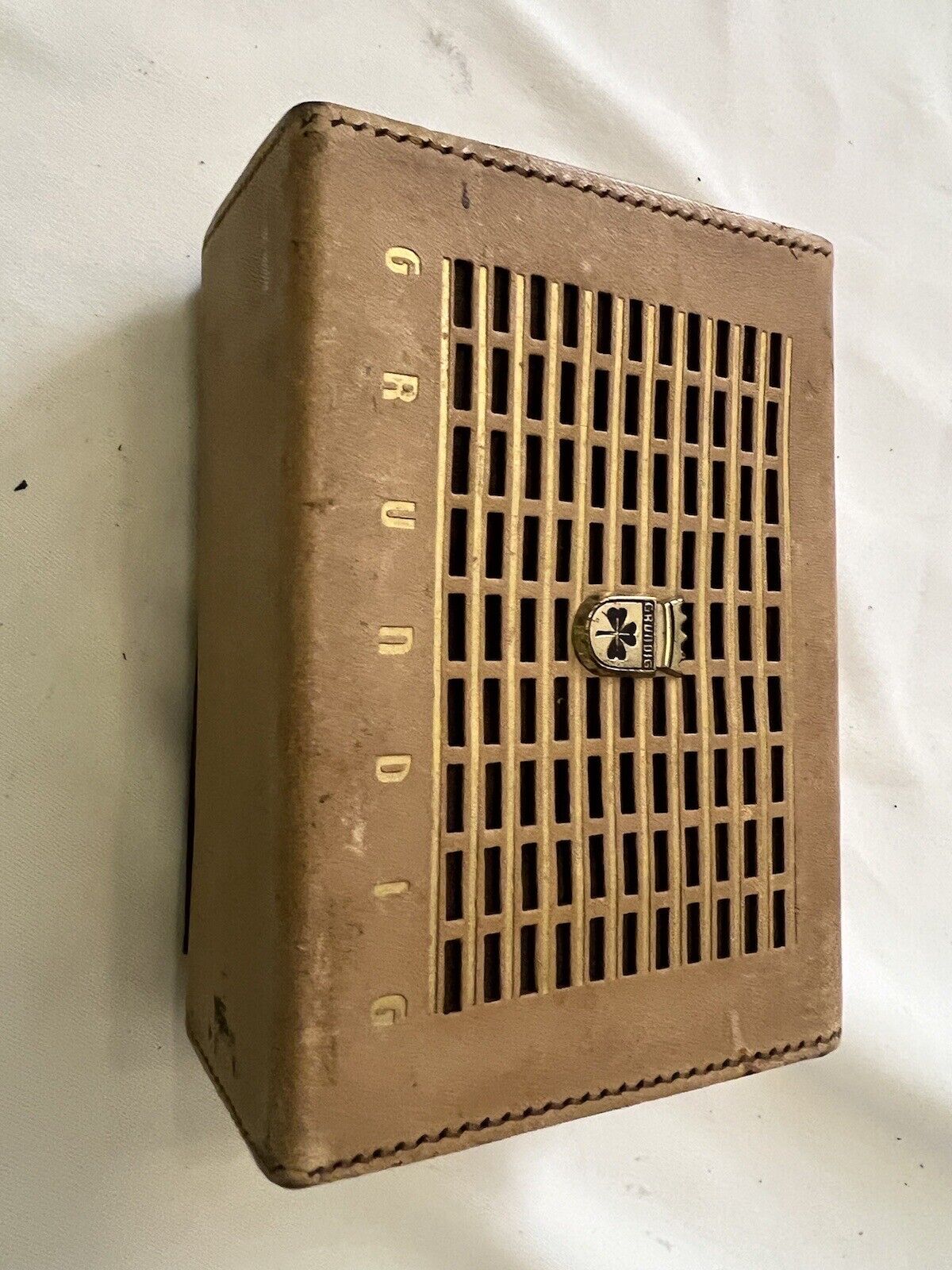 Grundig German Radio Model Music Transistor Box Pouchette Untested Collectible