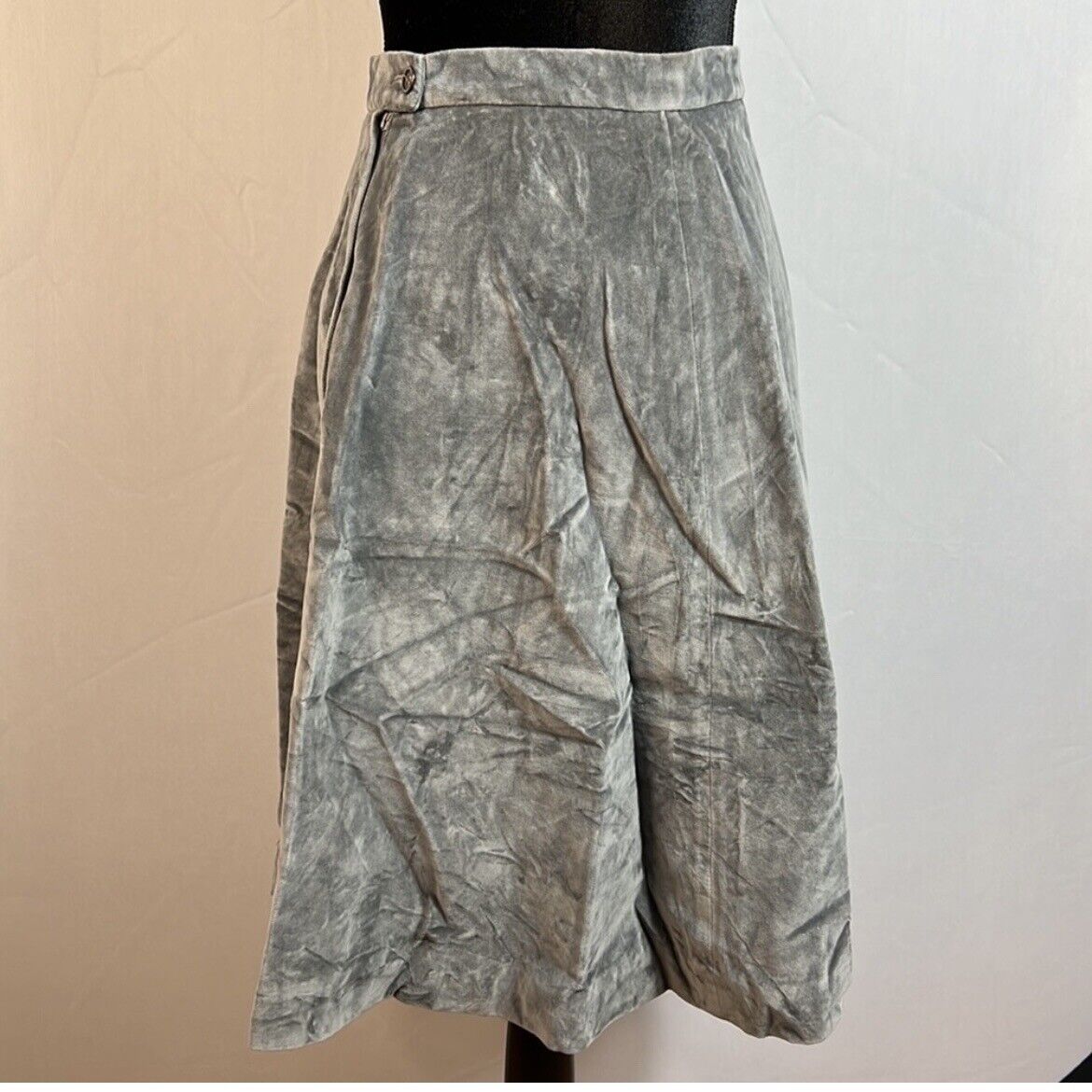 Lorch Company Vintage Silver/Grey 50s Inspired High Waisted Skirt Small