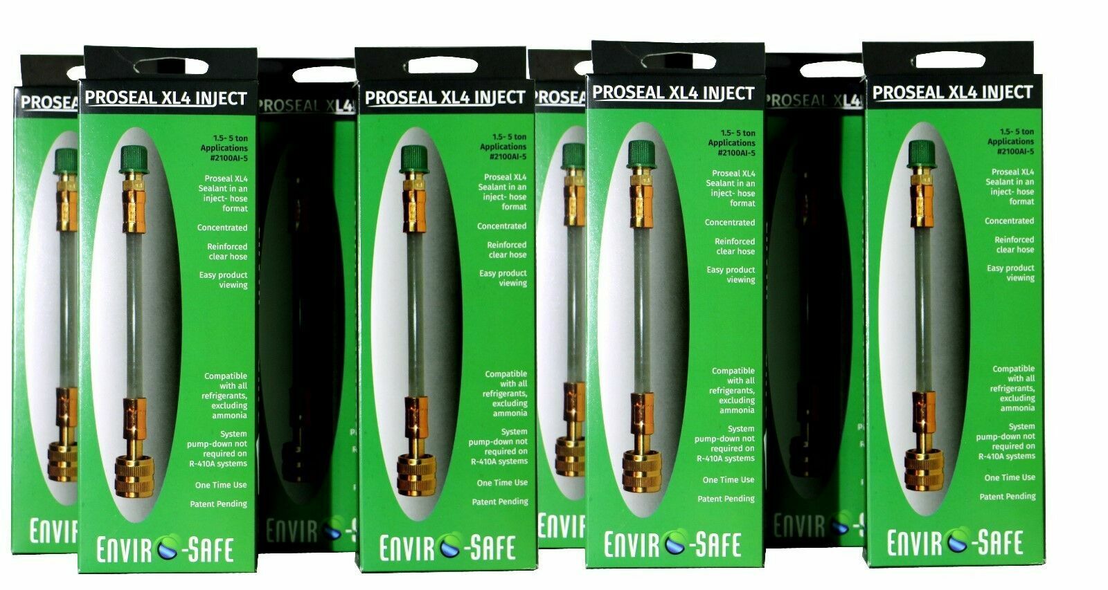 Enviro-Safe Direct Inject Proseal XL4, for R410, R22, R134a,  1.5-5 ton 8/Pack