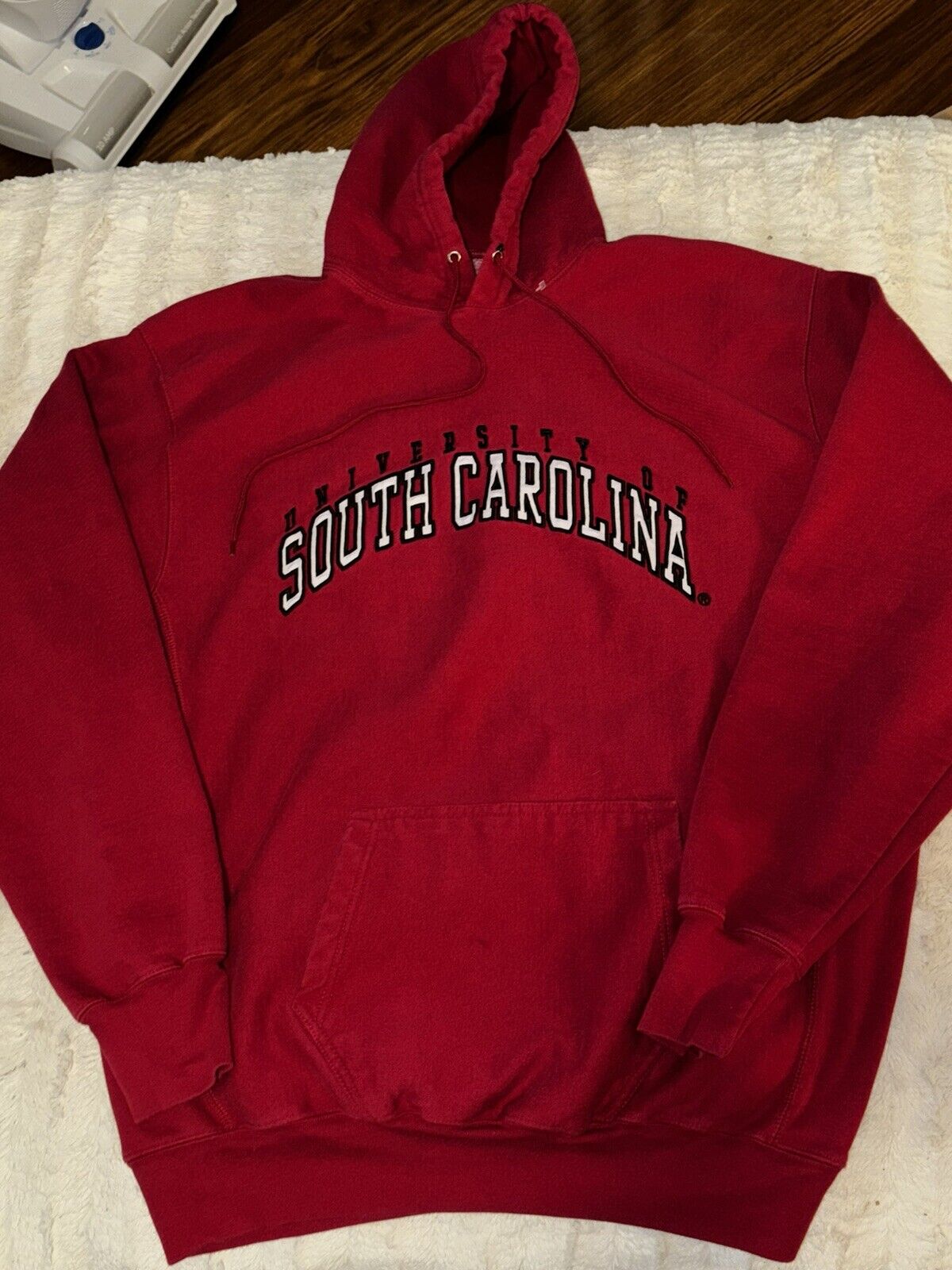 Vintage South Carolina Gamecocks Hoodie XL Red Steve Barrys Pullover Sweater