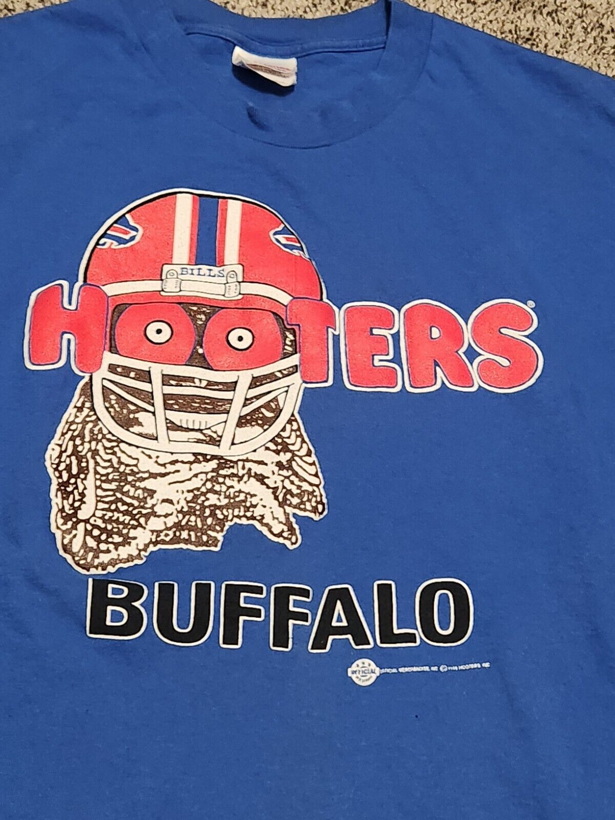 Vintage Rare Hooters 95\' Buffalo Bills Touchdown T-shirt Men\'s Size XL