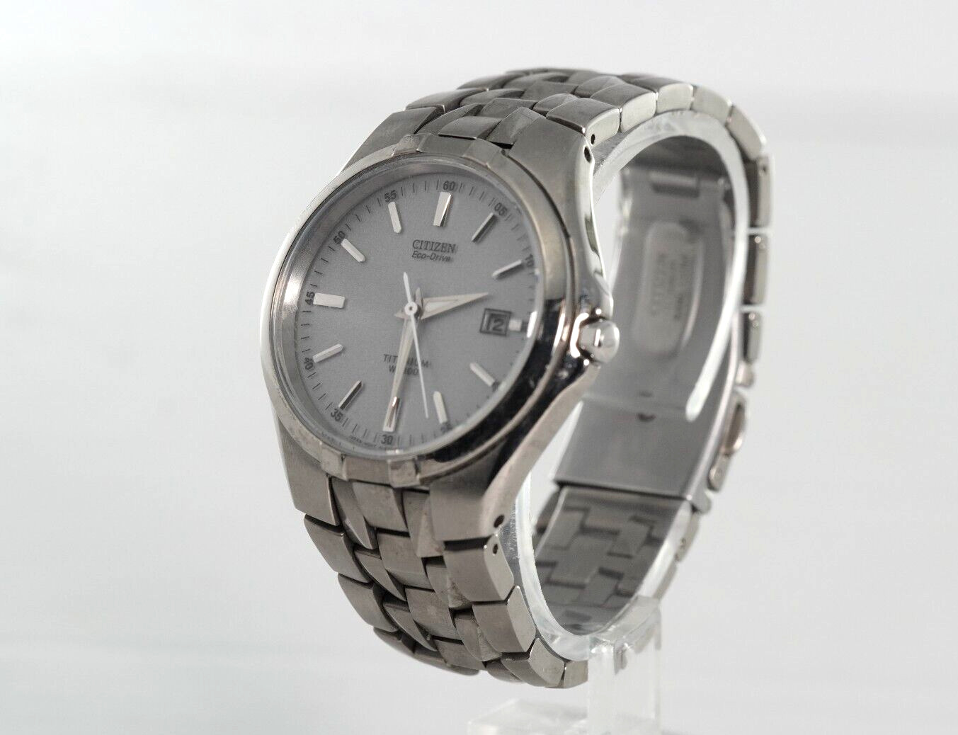 Authentic Citizen Eco-Drive Men\'s Stainless Steel Titanium Watch BM6590-53A
