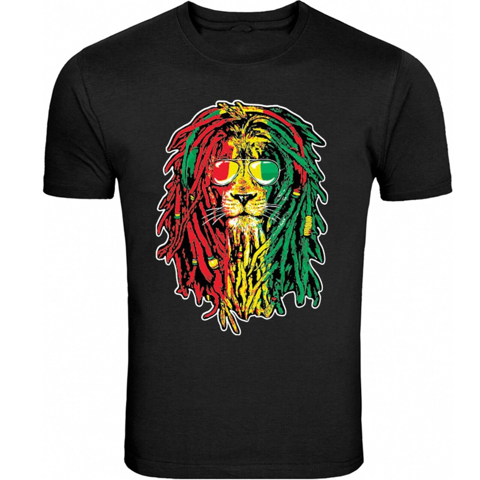 Bob Marley Smoking Joint tee Rasta One Love Lion Zion S - 5XL T-Shirt Tee