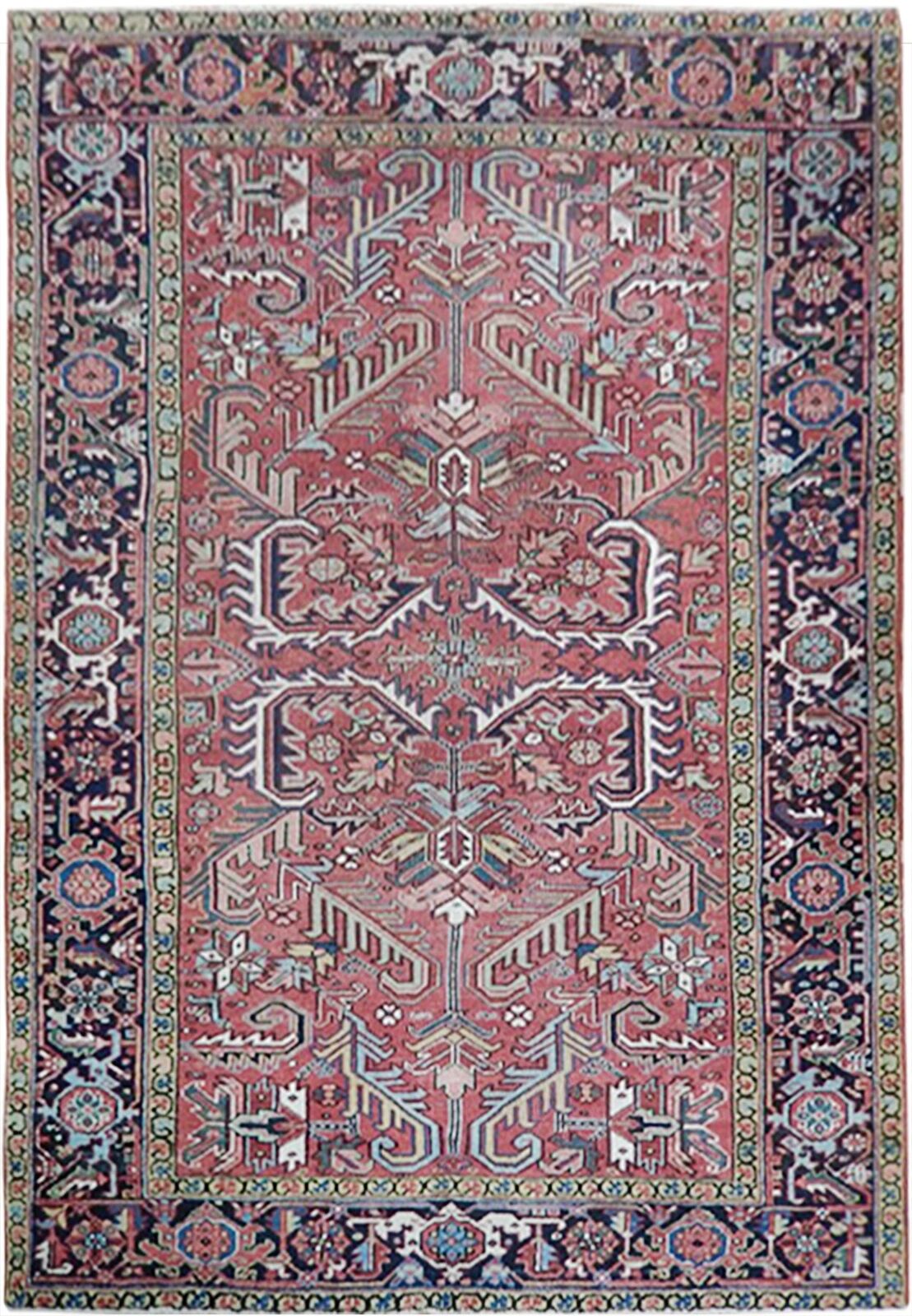 7\' x 9\'  Antique Traditional Heeriz Rug ALL OVER PATTERN  23618