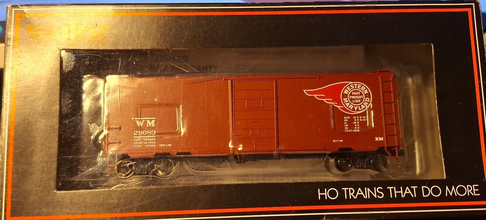 MTH HO Scale Western Maryland 85 74049 40\' PS 1 Box Car #29083 NOS