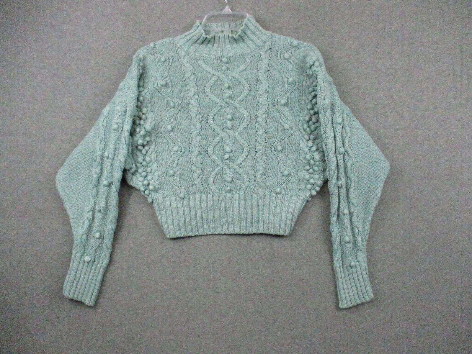 Vintage Rebecca Taylor Sweater Large Silk Cotton Blend Cropped Long Sleeve