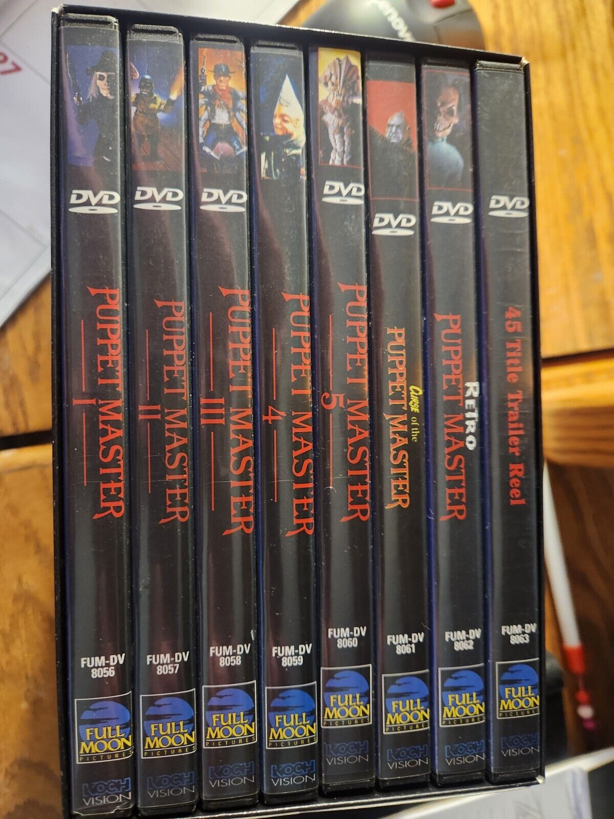 Puppet Master Retro Collection 8 DVD 2000 Full Moon Box Set