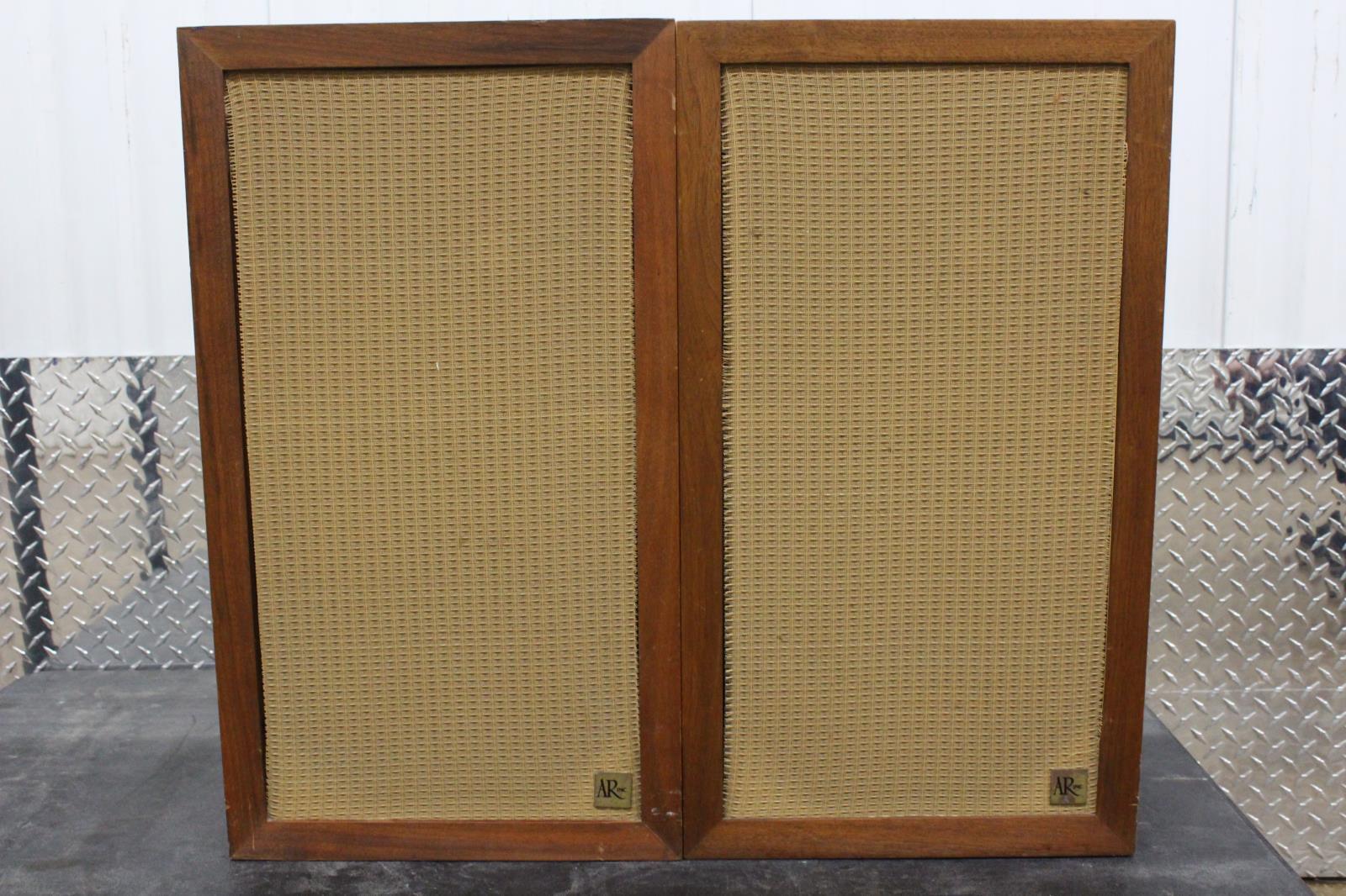 Vintage Acoustic Research AR-3 Speakers Home Theater Loud Speakers Pair New Pics