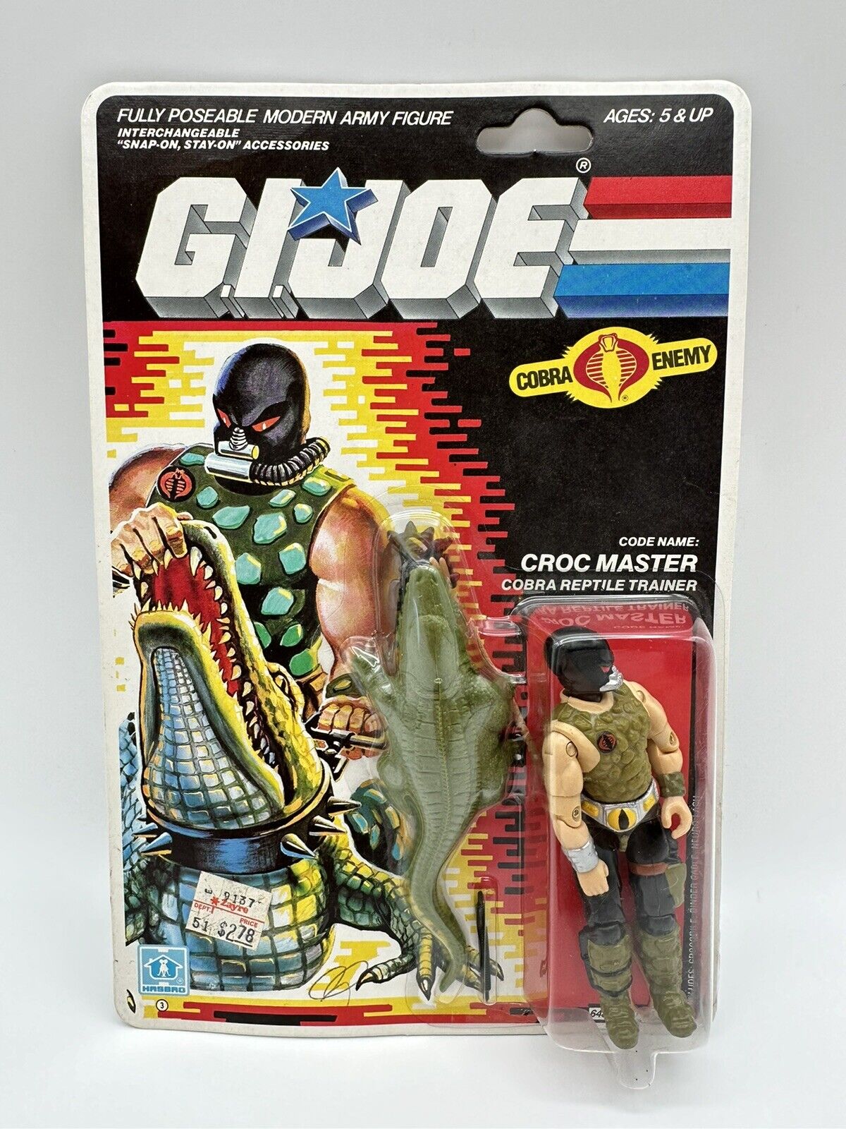 1987 GI Joe ARAH Croc Master MOC Vintage Hasbro New Sealed 🔥🔥🔥