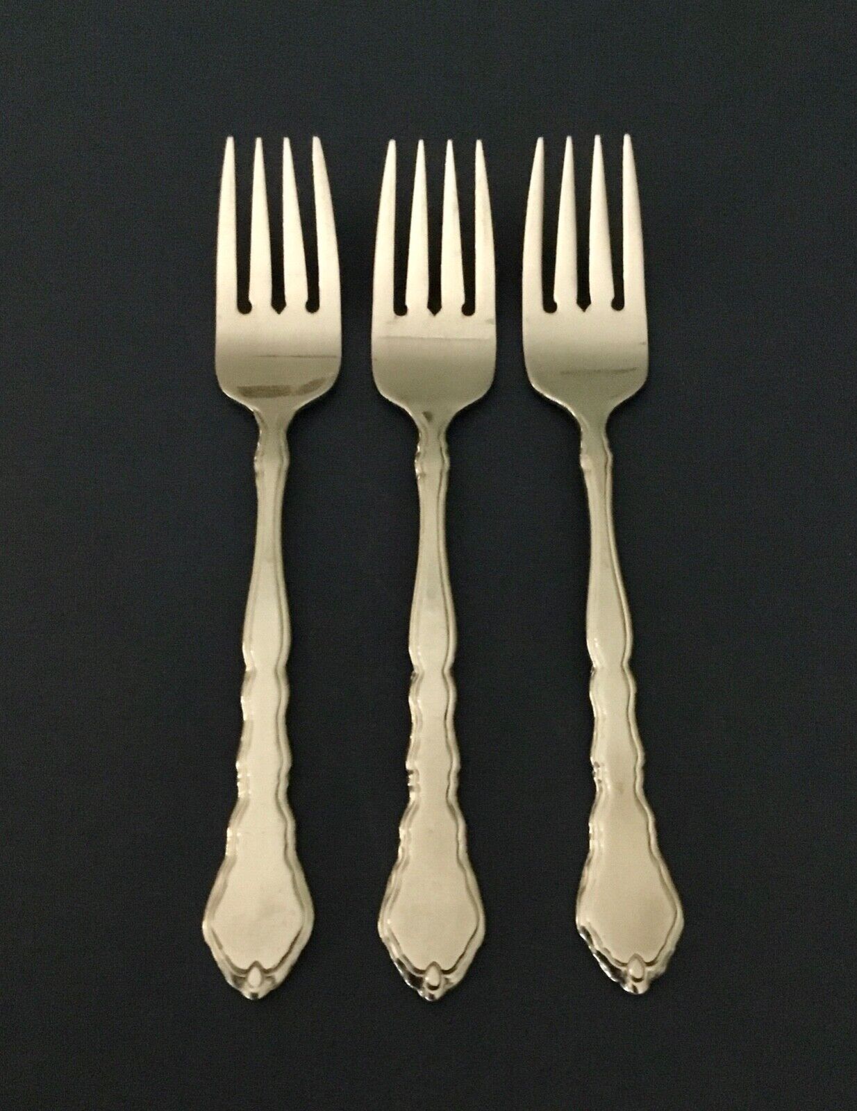 Oneida Satinique Salad Fork(s) 6 3/4” Set of 3  Mult Avail Stainless Flatware 