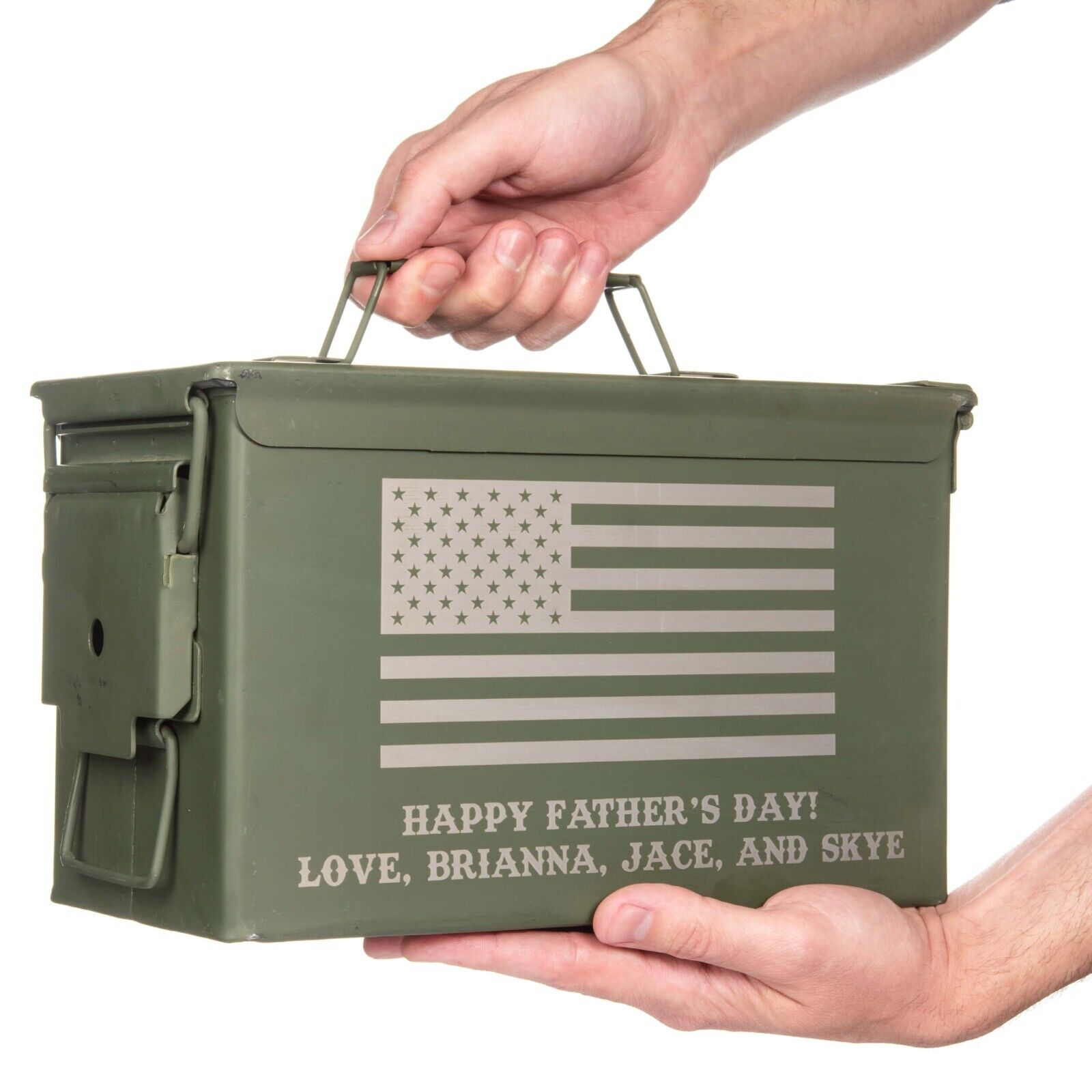 Personalized Engraved Genuine US Military Surplus .50 cal Ammo Can