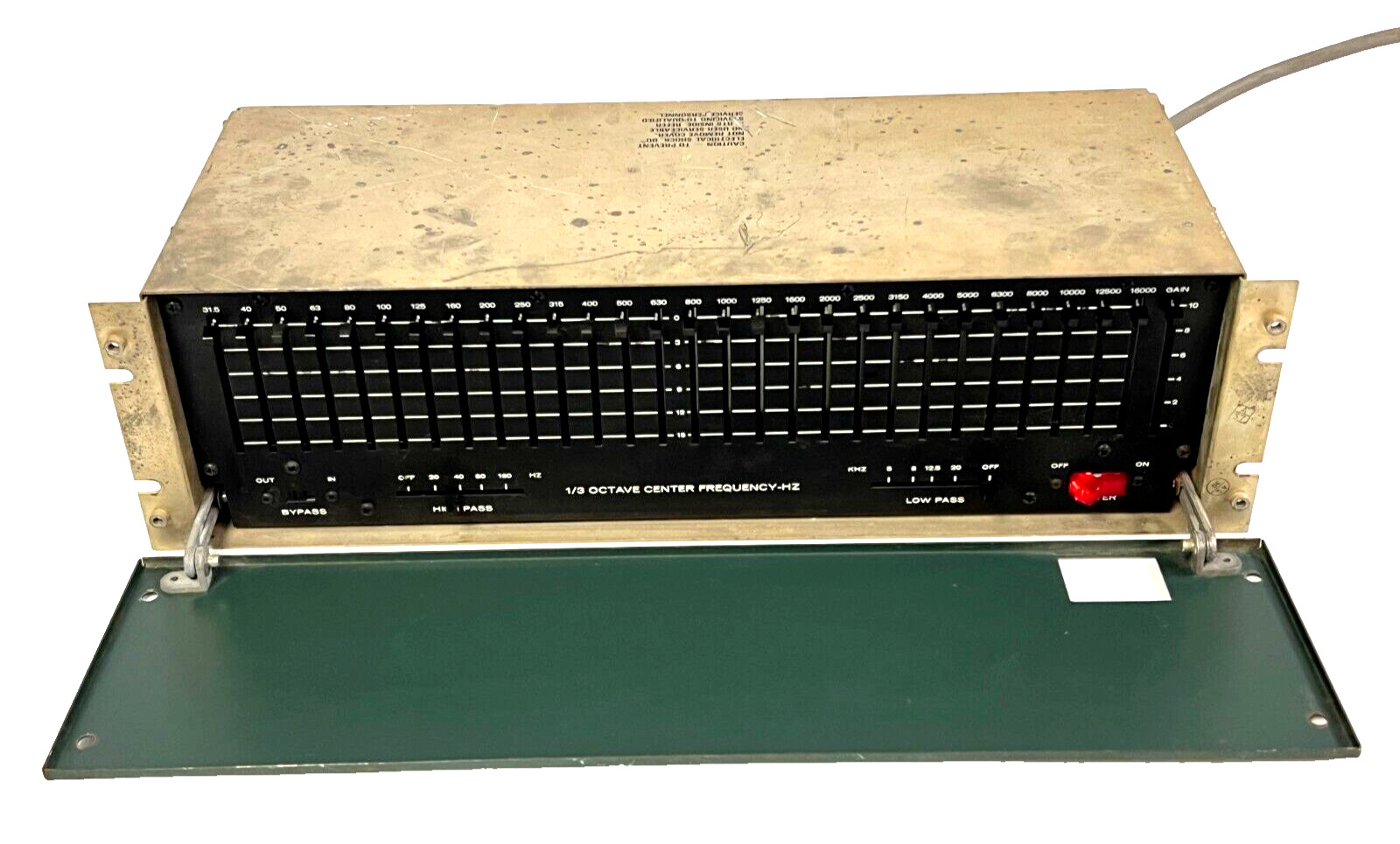 Altec 1650 Active Equalizer, Vintage Green Rack Mount 28-Band EQ, High/Low Pass