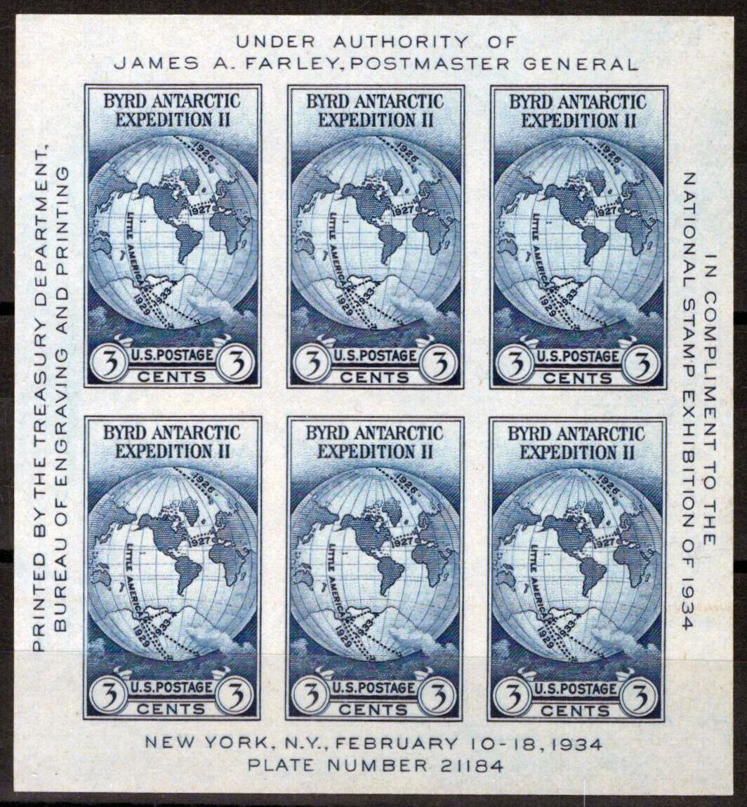 ZAYIX US 735 MNH Byrd Antarctic Expedition VF+ issued w/o gum 031023SM26M