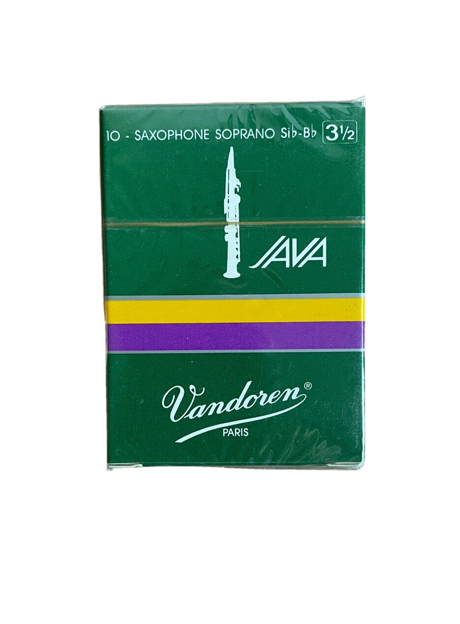 Vandoren Java Soprano Saxophone Reeds Strength 3.5 (Box of 10)