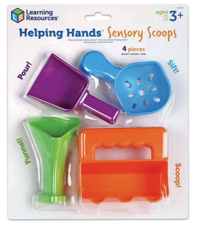 Learning Resources Helping Hands Sensory Scoops, 4 Pieces, Ages 3+, fine motor