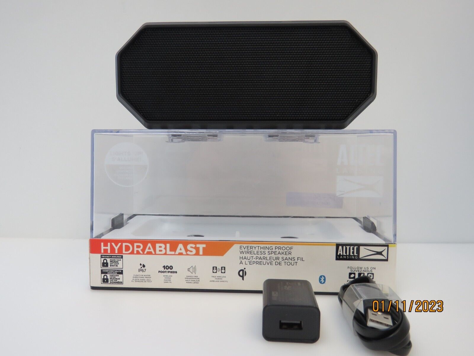 Altec Lansing HydraBlast Waterproof Bluetooth Wireless Speaker IMW4003-RYB (UGC)