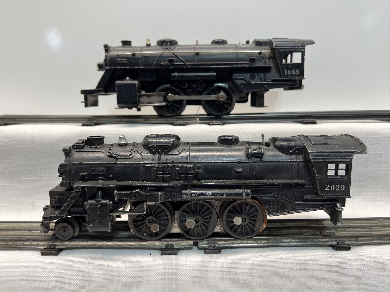 Lionel Vintage Lot 2 2029 & 1655 Steam Locomotive Train Engine Untested Parts