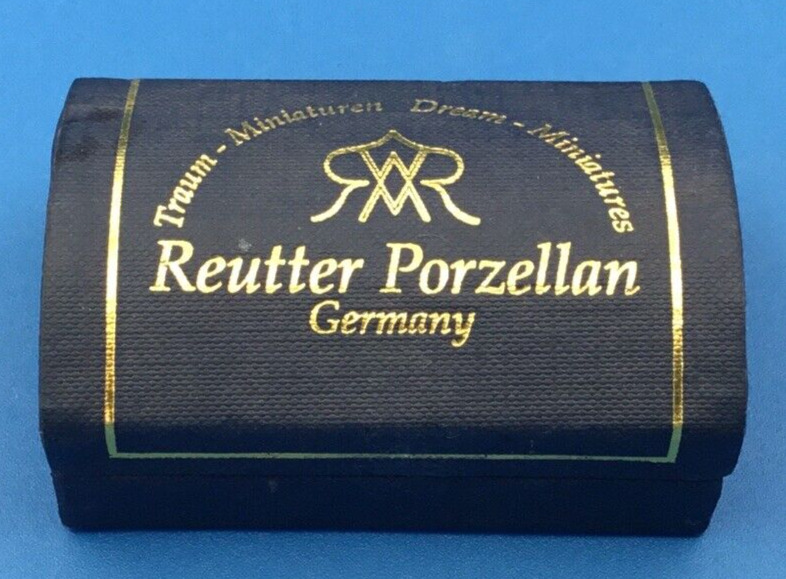 REUTTER PORZELLAN Germany Miniature Beer Stein & Plate With Food NICE 