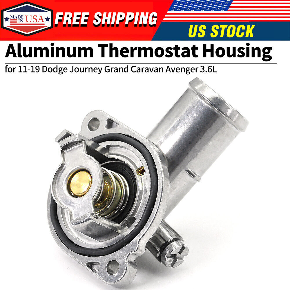 Aluminum Thermostat Housing for 11-19 Dodge Journey Grand Caravan Avenger 3.6L🚗