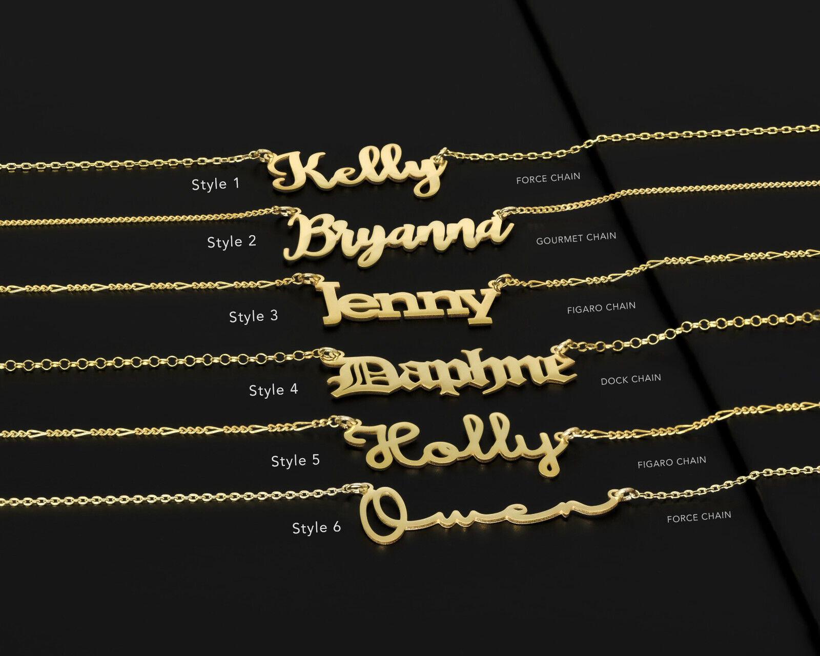 Name Necklace for Women, Most Popular Personalized Jewelry Handmade Name Plate