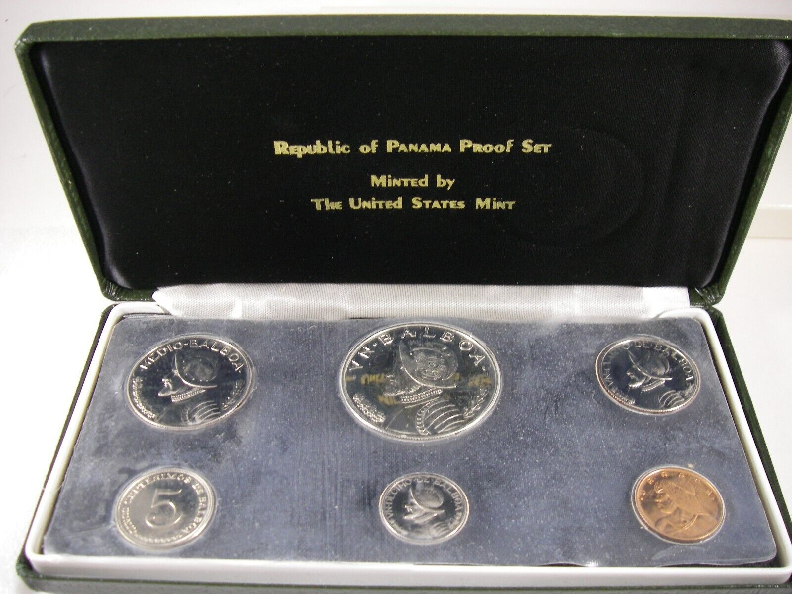 1974 Republic of PANAMA 6 COIN PROOF SET; Struck at US MINT