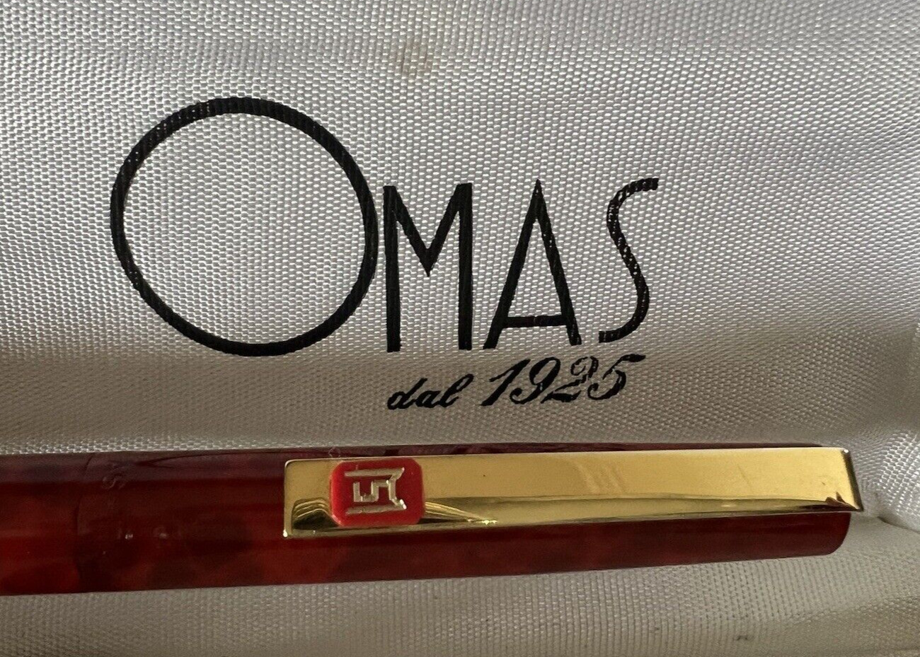 Omas Pen Fountain Pen Lacquer Red Limited Edition IN Cartridge Marking Vintage