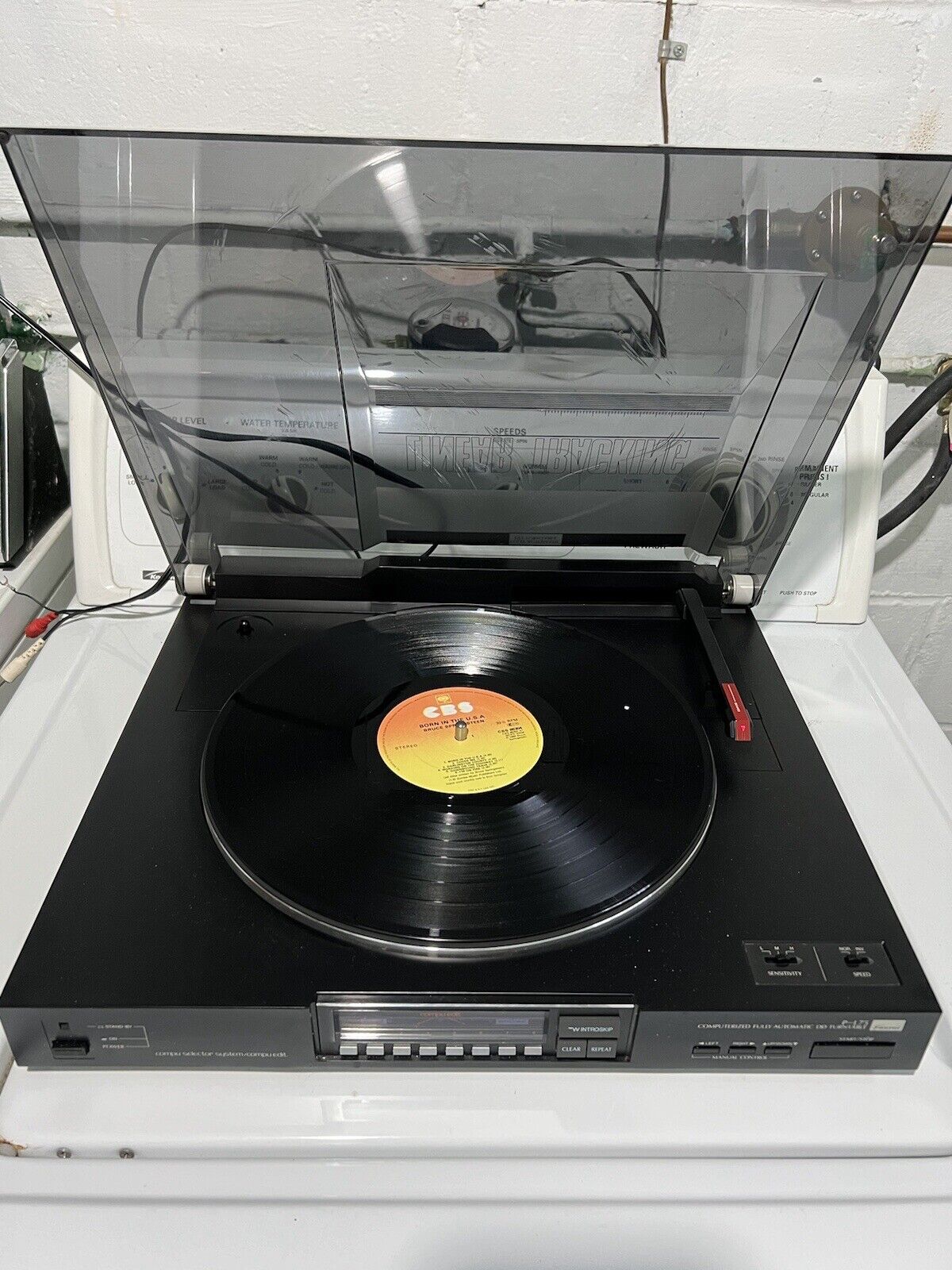 Sansui P-L75 Fully Automatic Direct Drive Turntable SEE Description . As Is