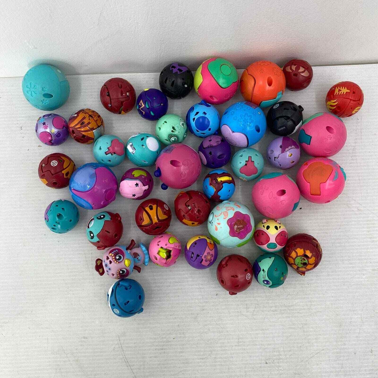 LOT Spin Master Zoobles Sega Animals Spring to Life Toy Balls Figures Pop Up