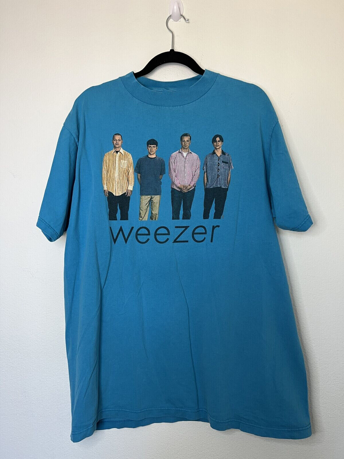 Vtg 1994 Weezer Rock Band Cotton Blue All Size Unisex Shirt MM1102