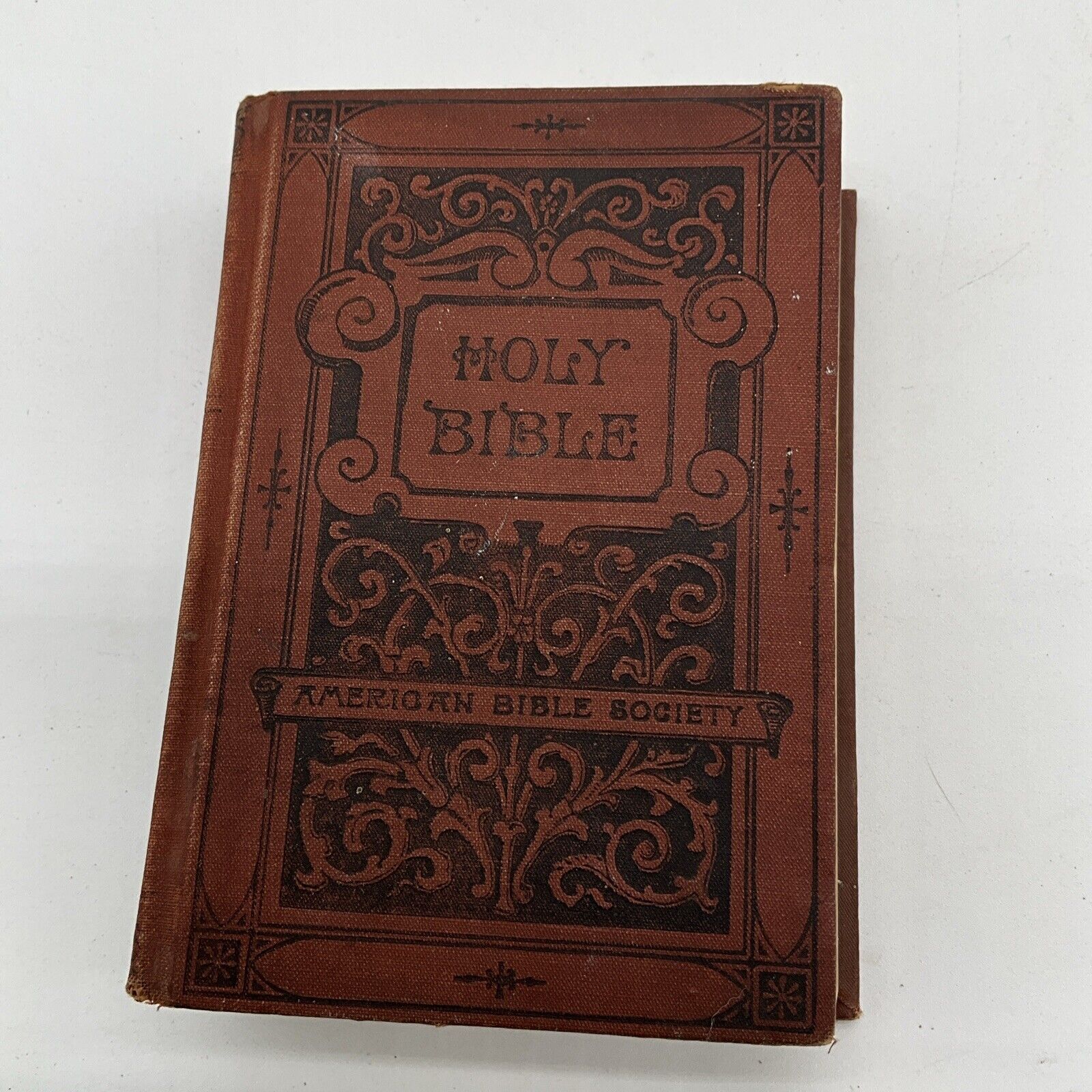 Antique- 1893- HOLY BIBLE-Old & New Testaments- American Bible Society, Small