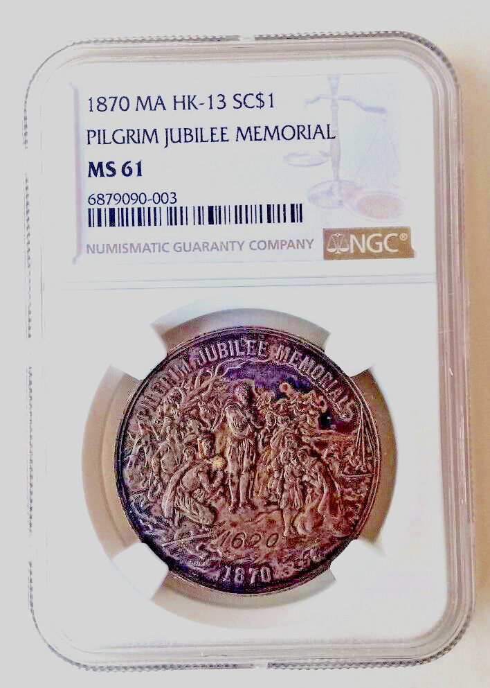 Pilgrim Jubilee Memorial 1870. HK-13. NGC MS 61.
