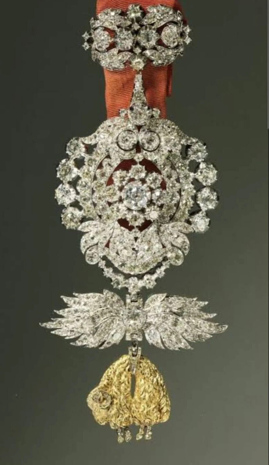 Vintage inspired  Order of golden fleece brooch badge in 925 silver for him, men
