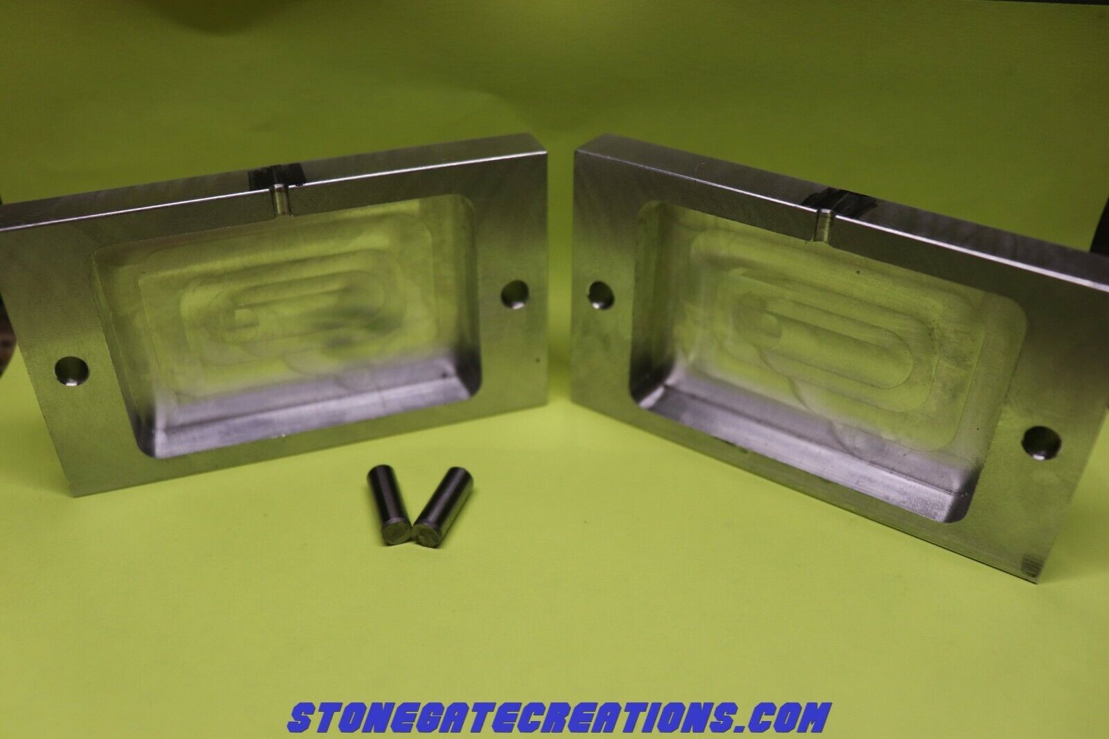 Aluminum Pocket Mold Frame for silicone, epoxy, or 3d printed Injection Mold