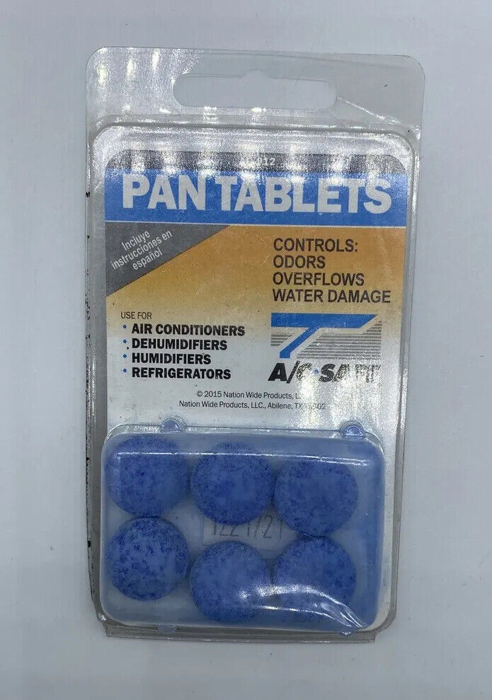 A/C Safe Air Conditioner Pan Cleaner Tablets 6 count Tablets -Pack of 1