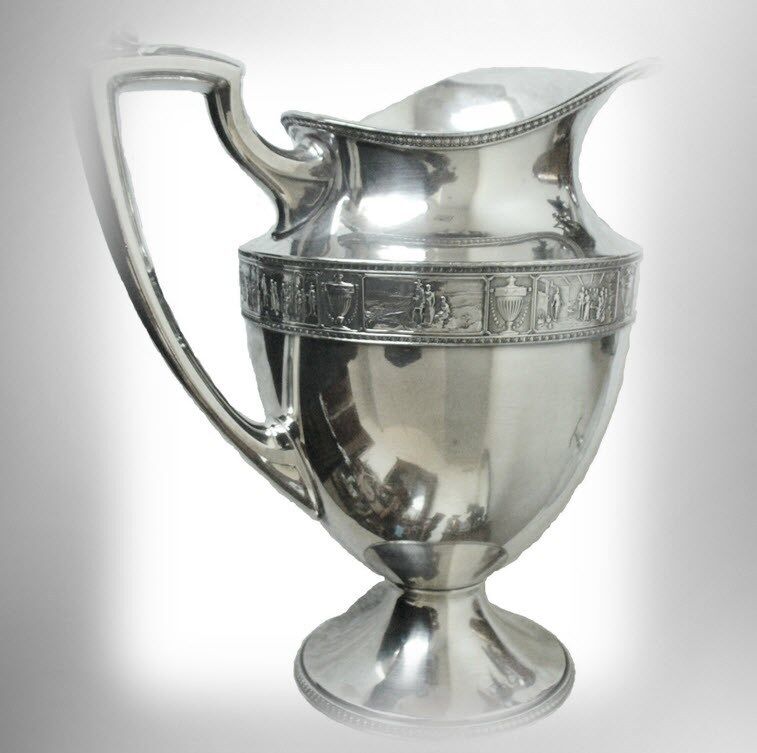 Wallace Brothers silver plated pitcher with decorative band -  1871 