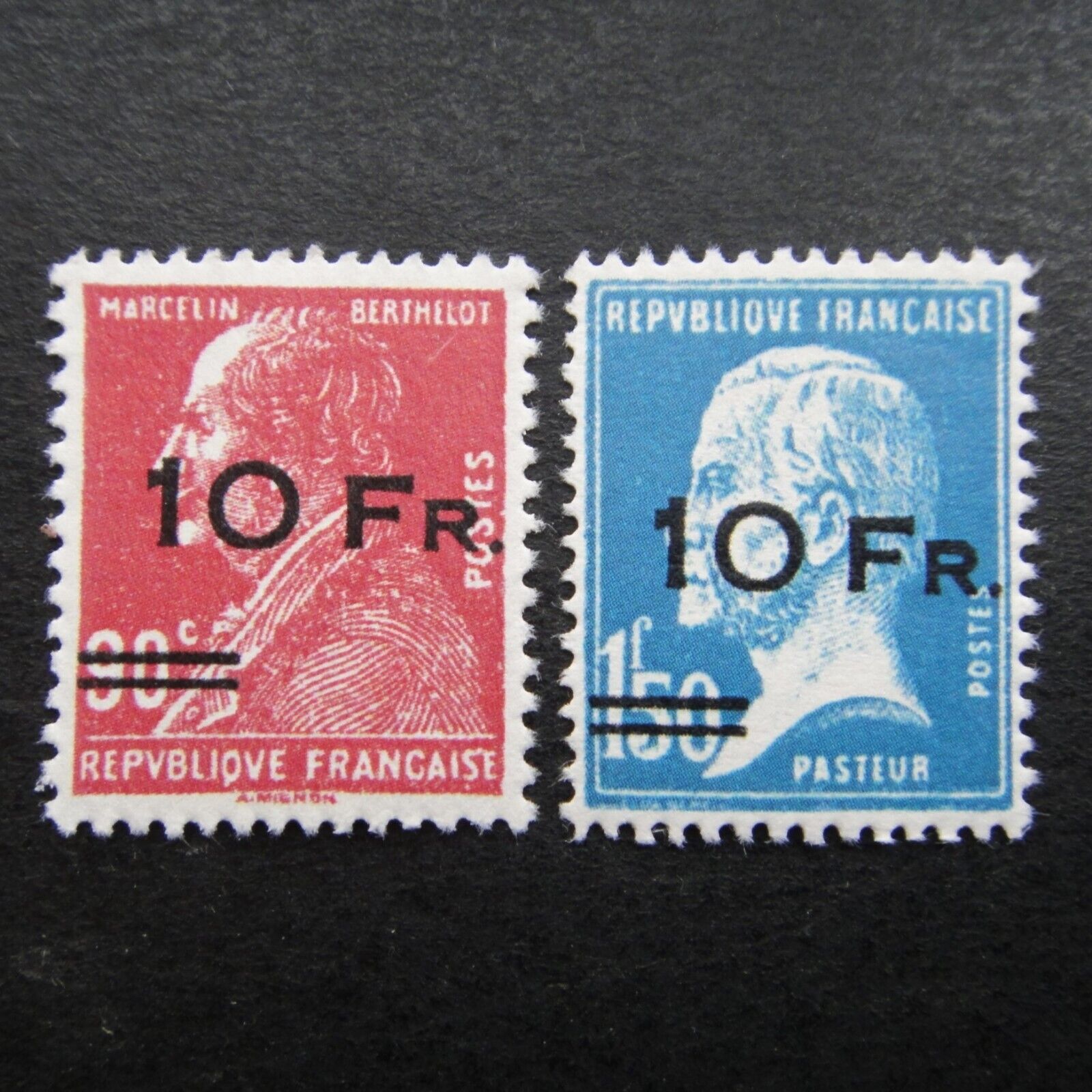 France 1928 Stamps MNH Overprint Ile de France Surcharged set