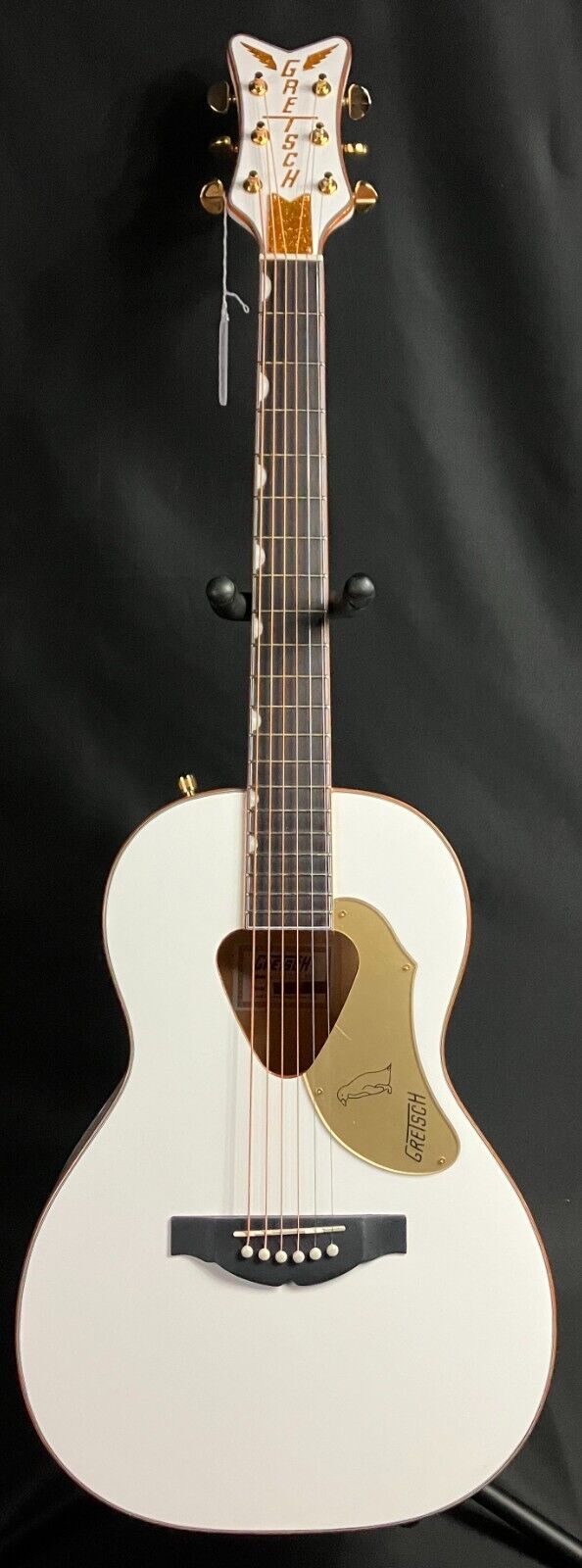 Gretsch G5021E Rancher Penguin Parlor Acoustic-Electric Guitar Gloss White
