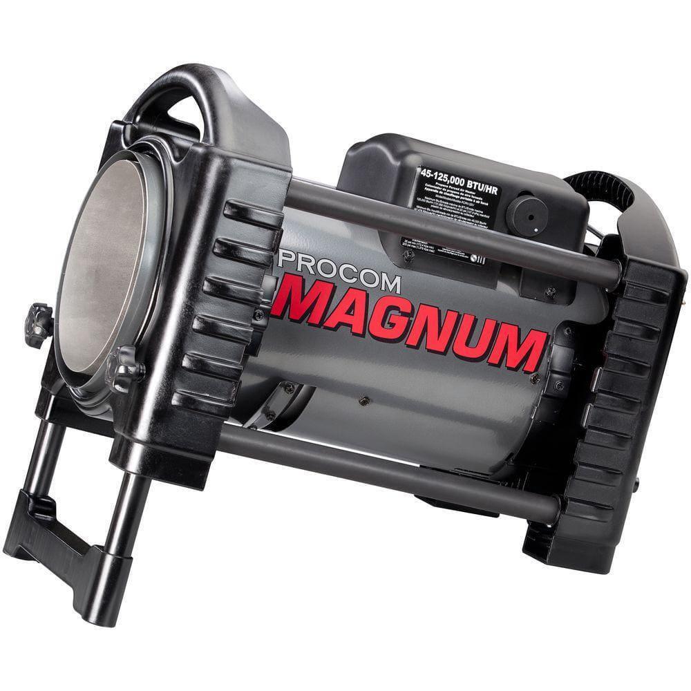 ProCom Magnum Forced Air Propane Heater 125,000BTU 2400-sq-ft Area Heated Silver