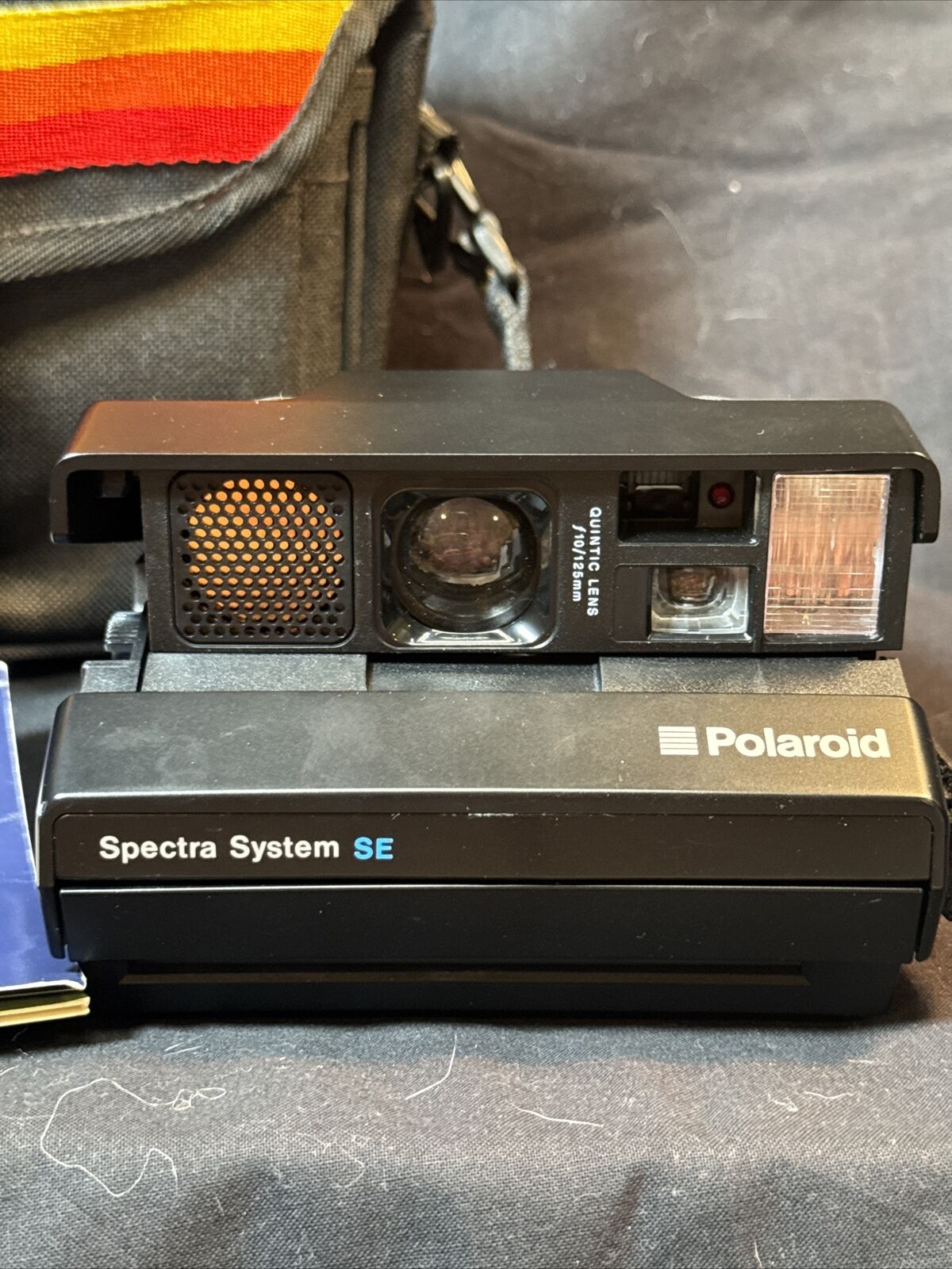Vintage Polaroid Spectra System SE Instant Film Camera, Case & Manual. EUC