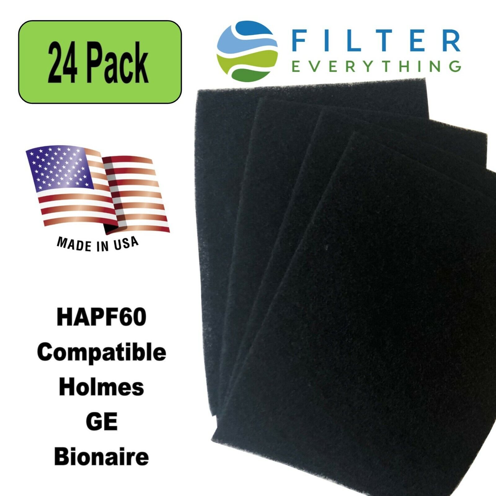 Holmes HAPF60 24-Pack  Replacement Carbon Pre Filter  6\