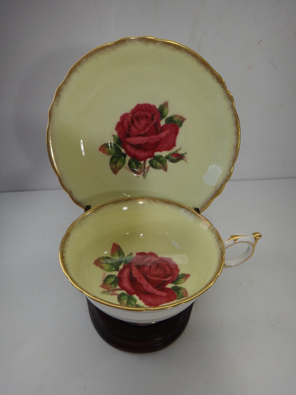 Vintage Paragon Cup and Saucer Cabbage Rose